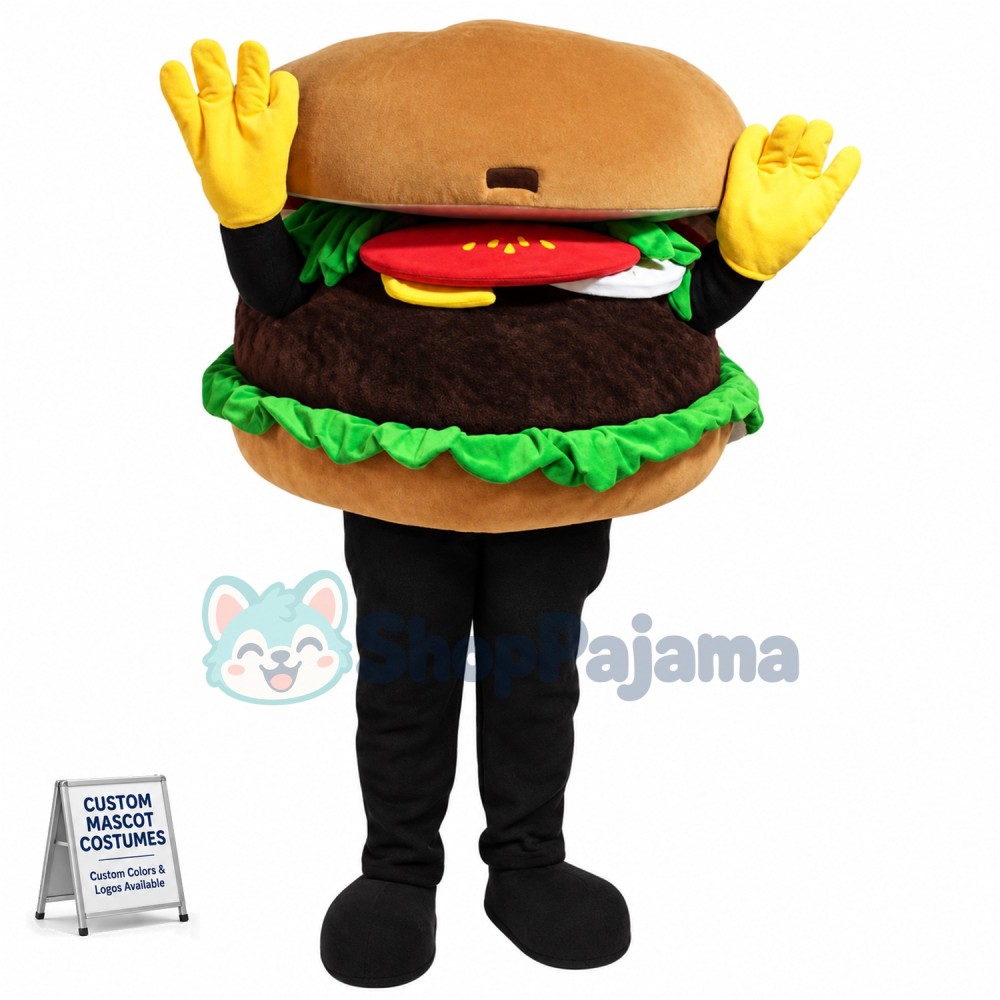 Hamburger Mascot Costume