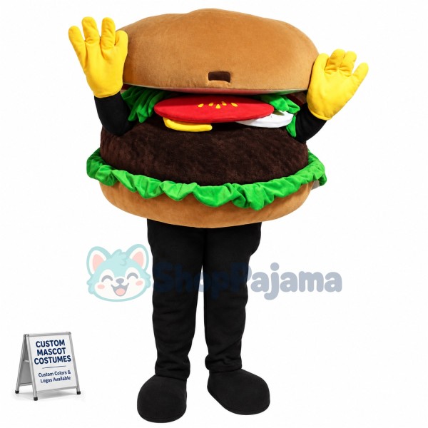 Hamburger Mascot Costume