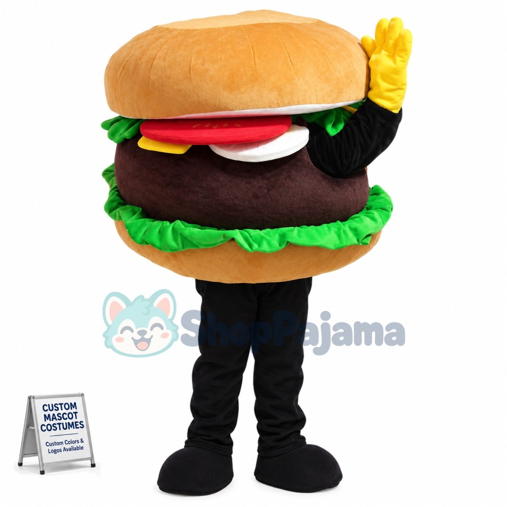 Hamburger Mascot Costume
