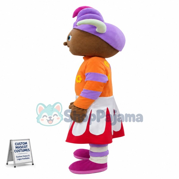 Custom Mascot Upsy Daisy Mascot Costume