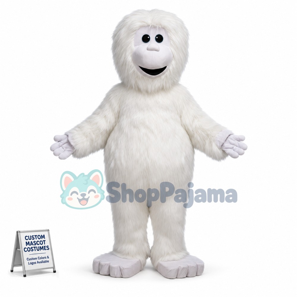 White Snow Strange Mascot Costumes Custom Mascot