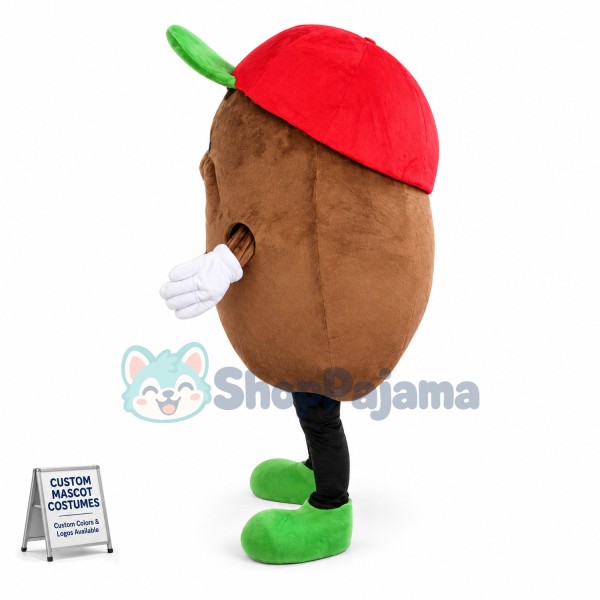 Green Hat Potato Mascot Costume
