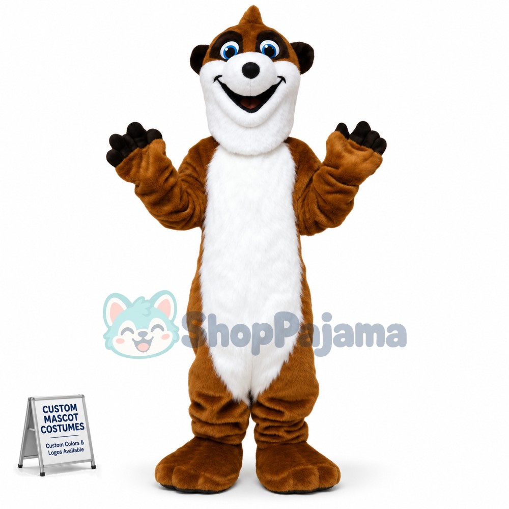 Happy Skunk Mascot Costume Custom Mascot