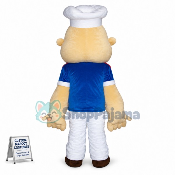 Popeye White Hat Man Mascot Costume