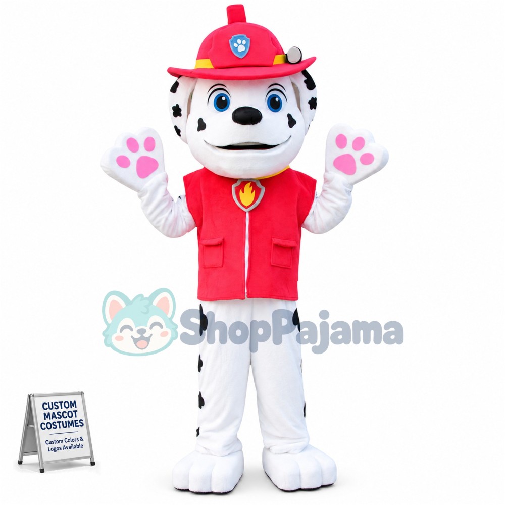 Red Paw Patrol Marshall Mascot Costume