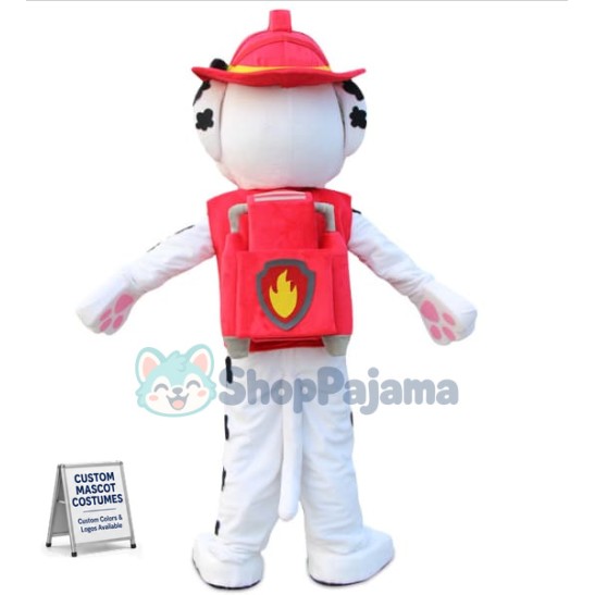Red Paw Patrol Marshall Mascot Costume