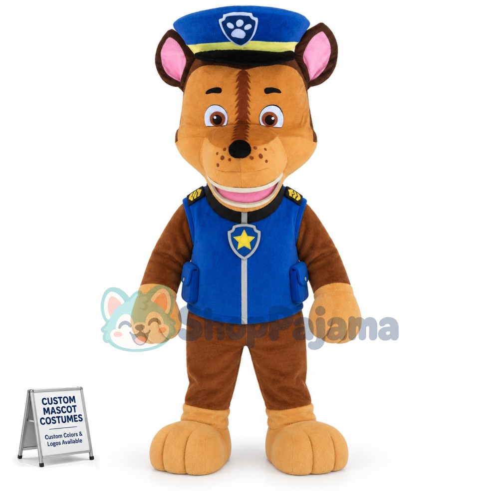 Blue Paw Patrol Chase Mascot Costume