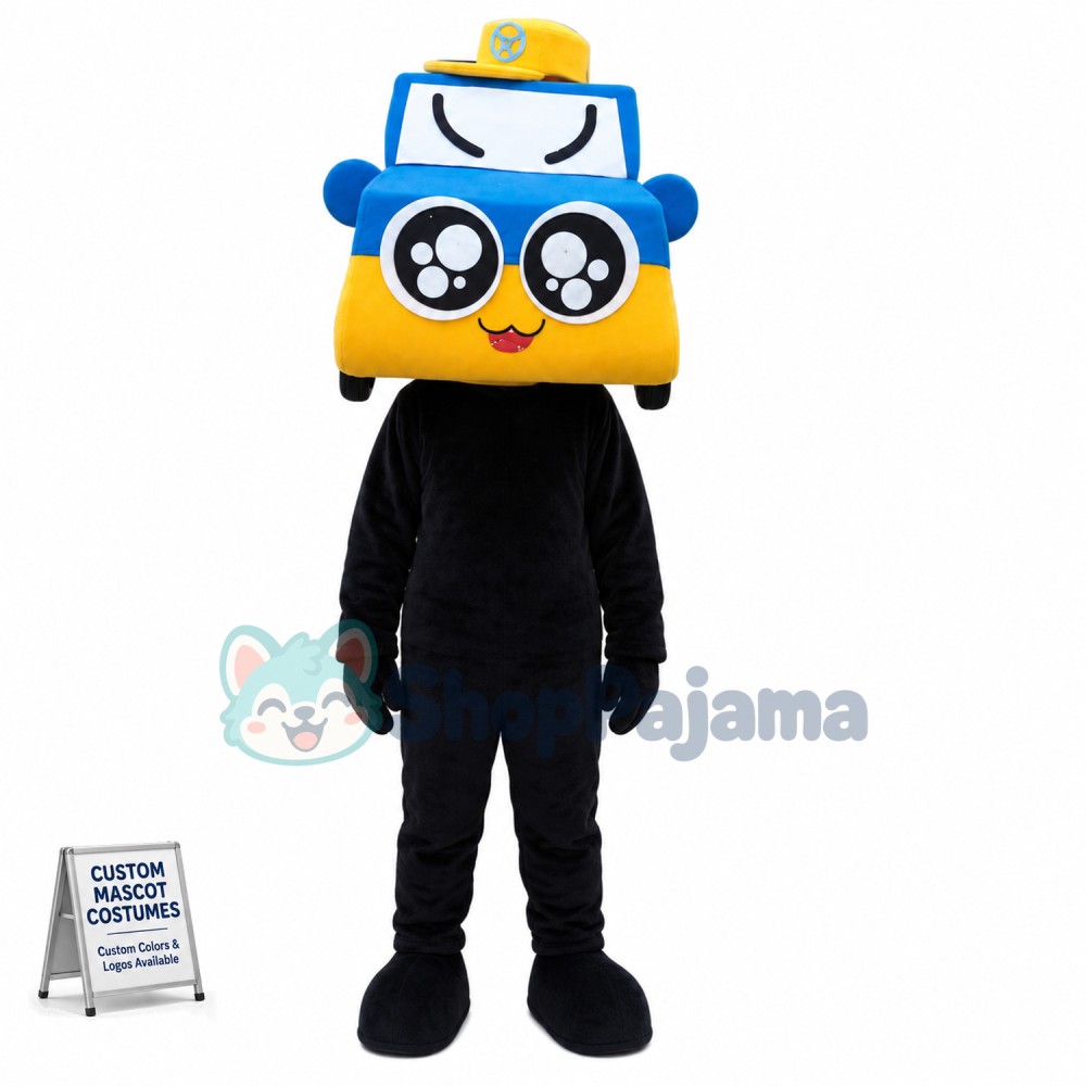 Taxi Car Mascot Costume Custom Mascot