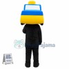 Taxi Car Mascot Costume Custom Mascot