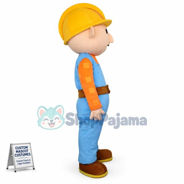 Cartoon Film Adult Bob the Builder Mascot Costume