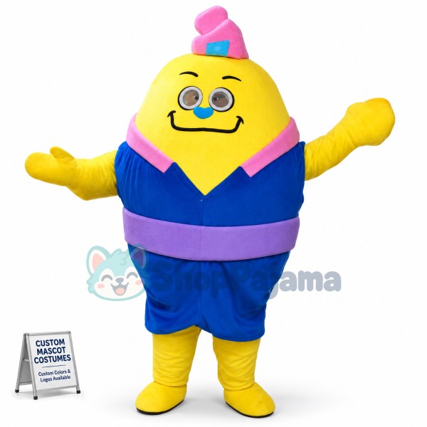 Yellow Monster Mascot Costumes Custom Mascot
