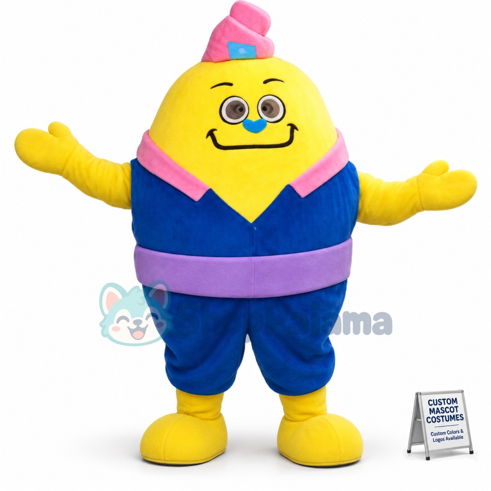 Yellow Monster Mascot Costumes Custom Mascot
