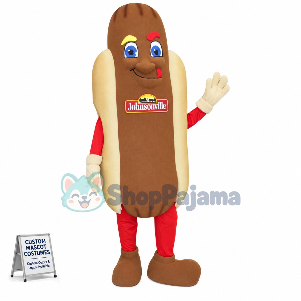 Custom Mascot Hot Dog Mascot Costume