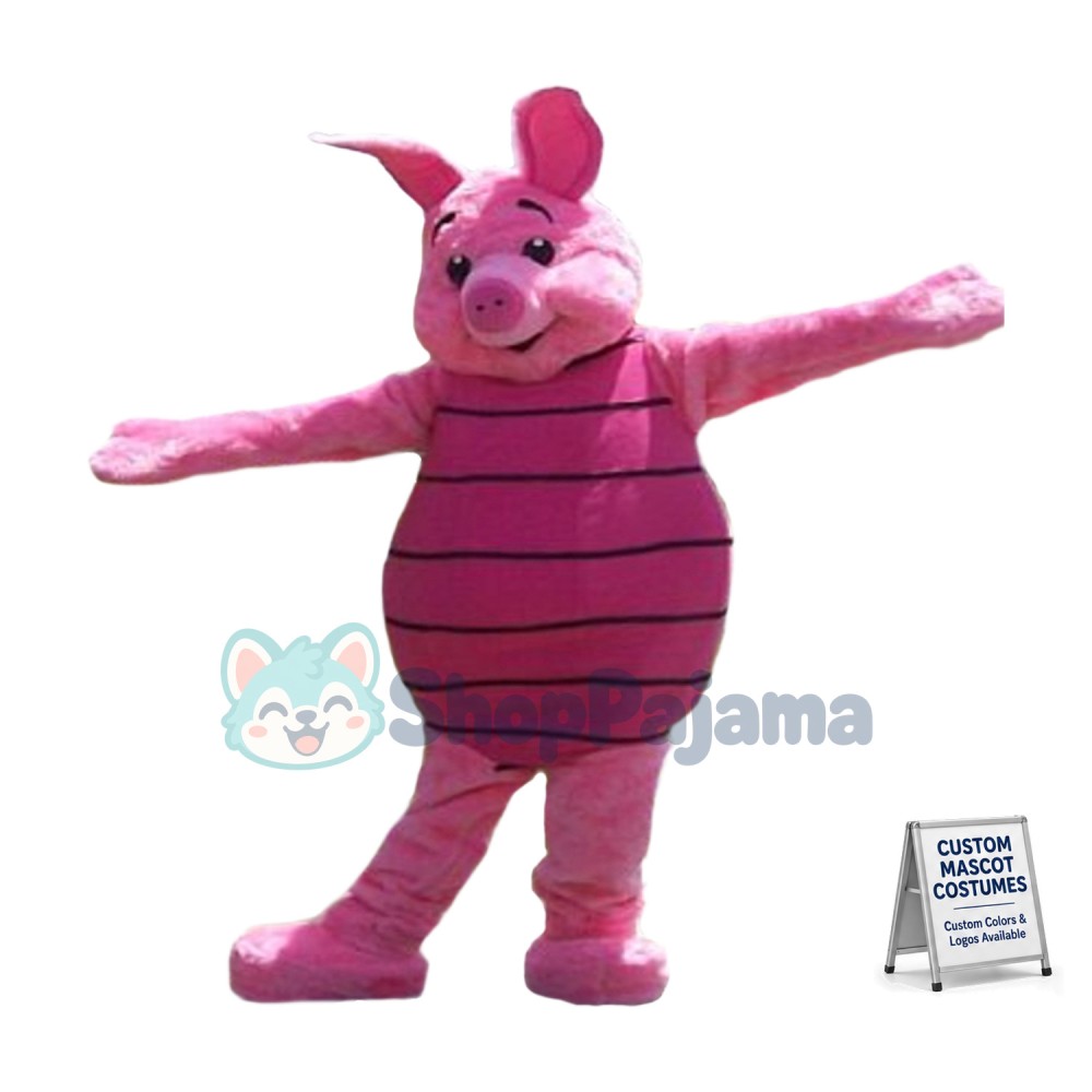 Winnie The Pooh Piglet Pig Mascot Costume