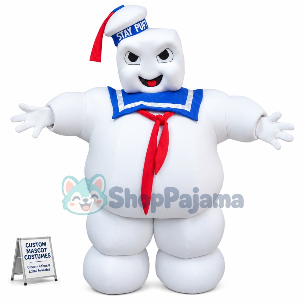 Stay Puft Marshmallow Man Ghostbusters Mascot Costume