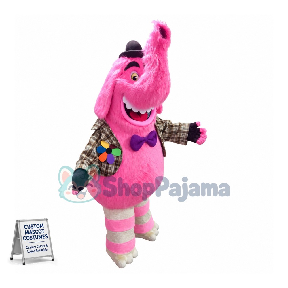Bing Bong Elephant Mascot Costume