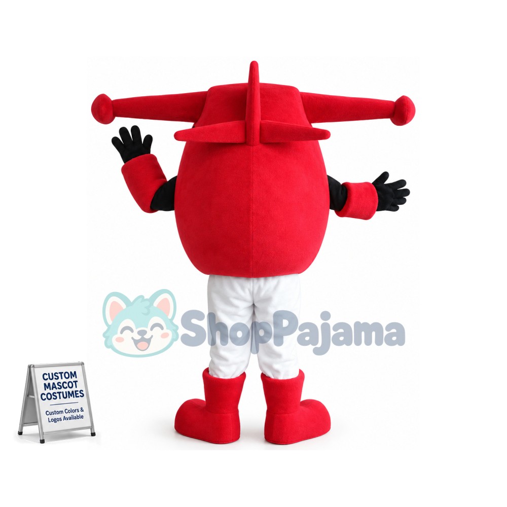 Super Wings Jett Red 2 Mascot Costume