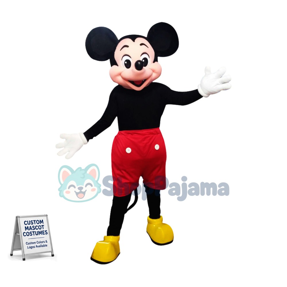 Clubhouse Mouse Micky Mascot Costume