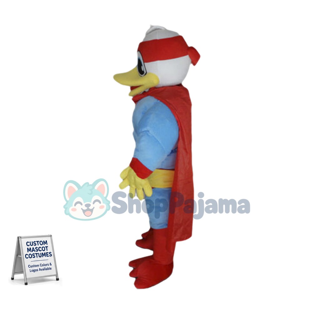 Super Hero Donald Duck Mascot Costume