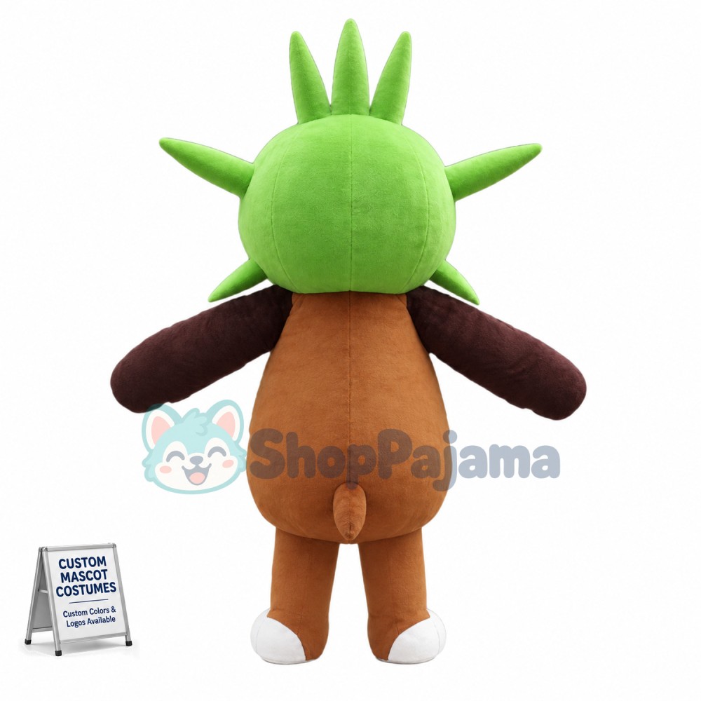 Cartoon Chespin Mascot Costume