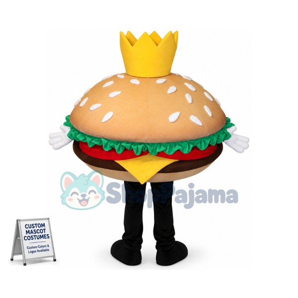 Big Hamburger Mascot Costume