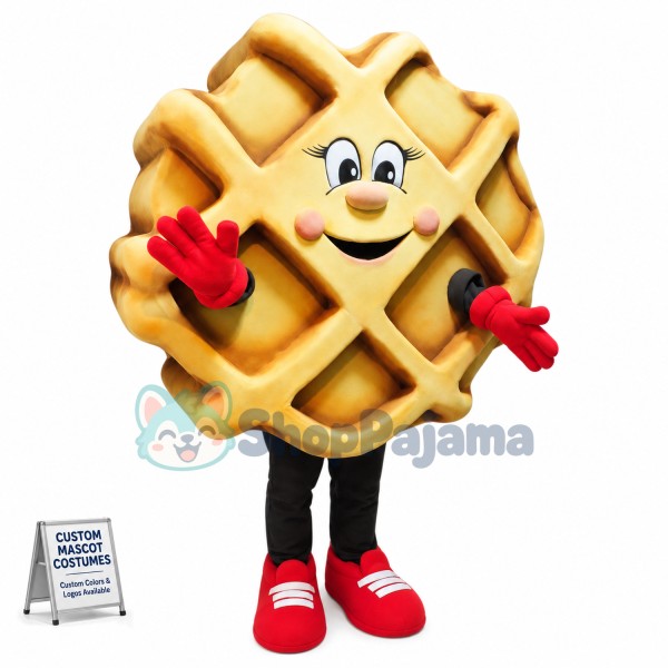 Waffle Mascot Costume