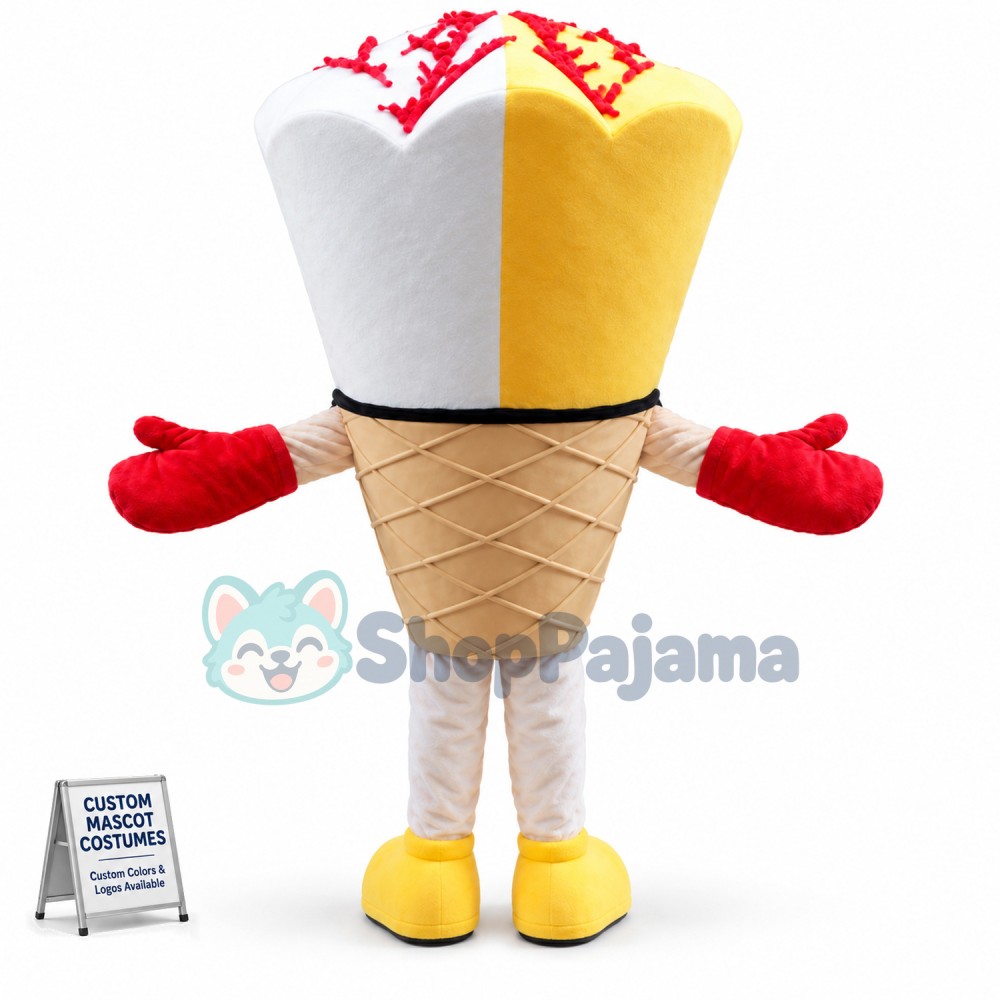 Sundae Ice Cream Mascot Costume