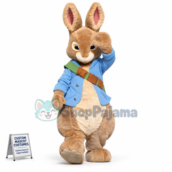 Superb Realistic Peter Rabbit Mascot Costume