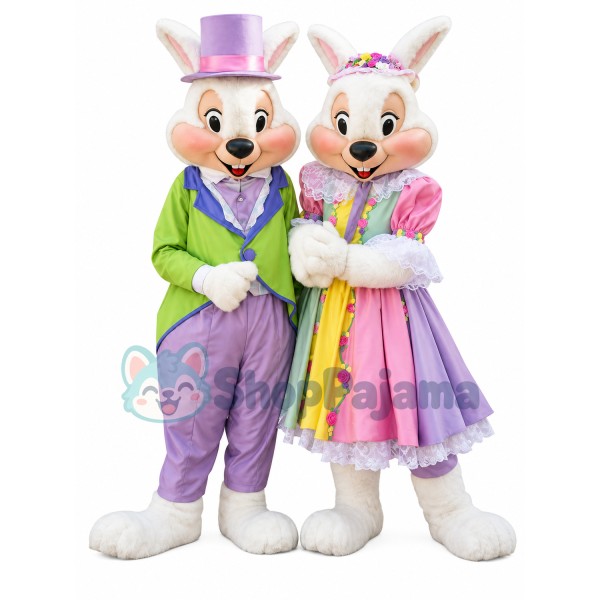 Mr. Or Mrs. Easter Bunny Mascot Costume