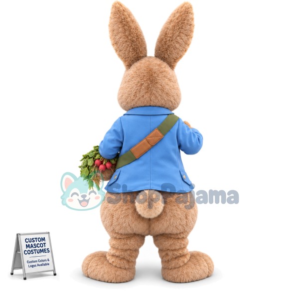 Realistic Peter Rabbit Mascot Costume