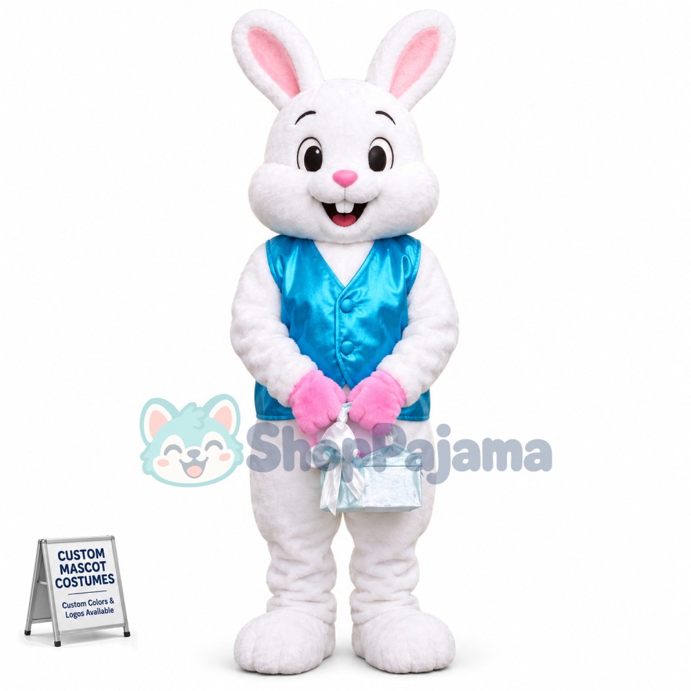Easter Rabbit Mascot Costume Cartoon Rabbit Costume