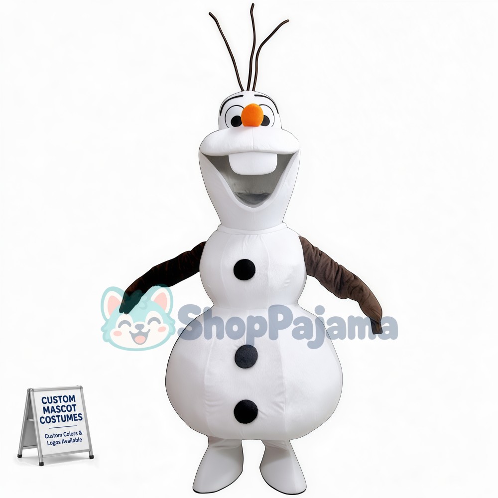Smiling Olaf Mascot Costume Cartton Mascot Costume