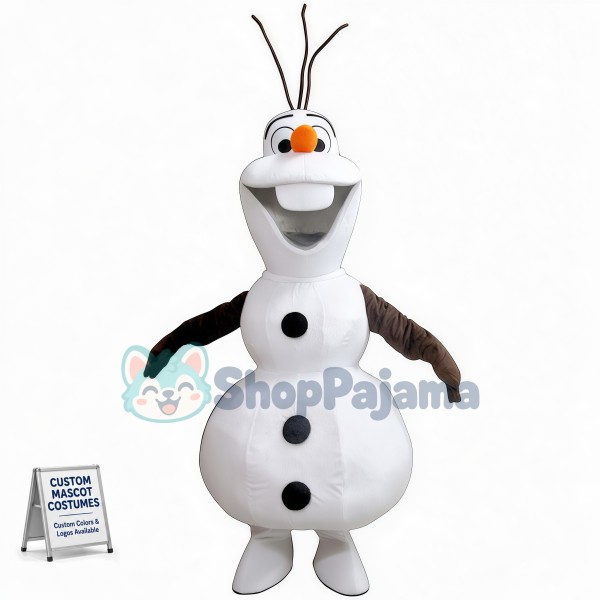 Smiling Olaf Mascot Costume Cartton Mascot Costume