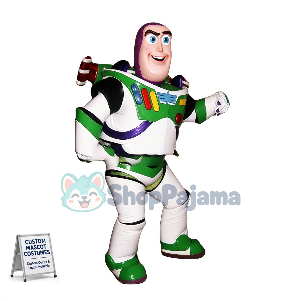Buzz Lightyear Mascot Cartoon Fancy Dress Mascot Costume Adult Character Cosplay Mascot Costume