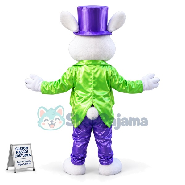Easter Bunny Boy Mascot Party Costume Adult White Rabbit Halloween Mascot Costume Cartoon