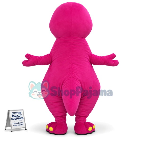 Barney Dinosaur Mascot Costume