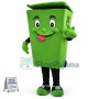 Green Recycle Trash Can Mascot Costume Adult Size Waste Ash Bin Garbage Can Anime Costumes Advertising Mascotte Fancy Dress Kits
