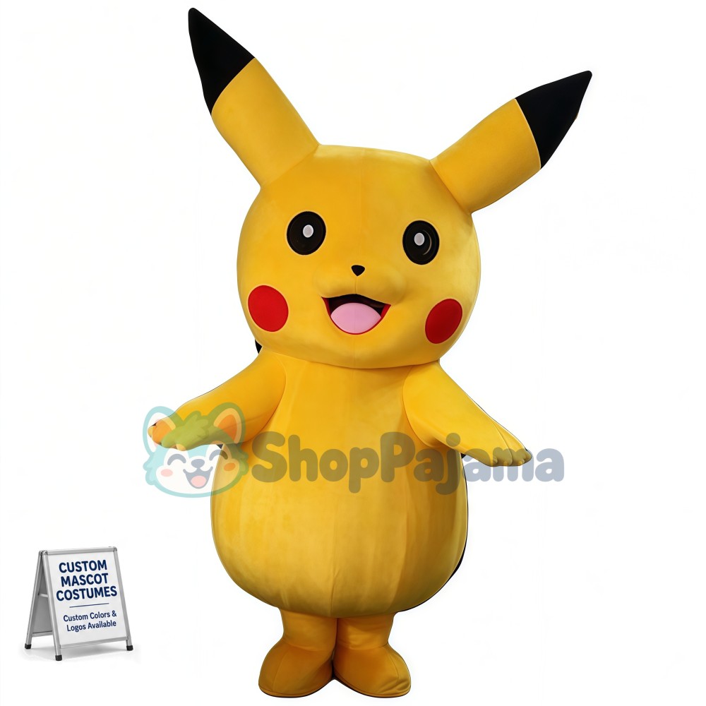Cartoon Pikachu Mascot Costume