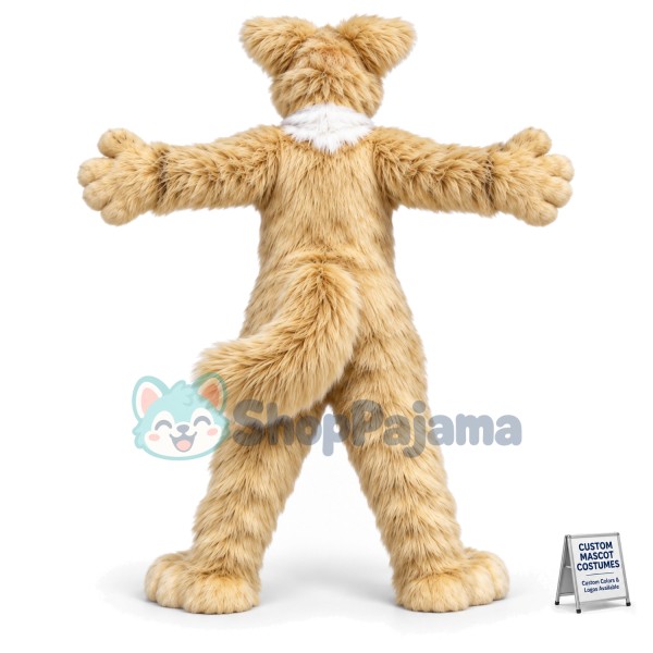 Brown Husky Dog Mascot Costume