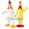 White Chicken Rooster Mascot Costume Cartoon Halloween