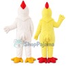 White Chicken Rooster Mascot Costume Cartoon Halloween
