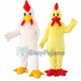 White Chicken Rooster Mascot Costume Cartoon Halloween