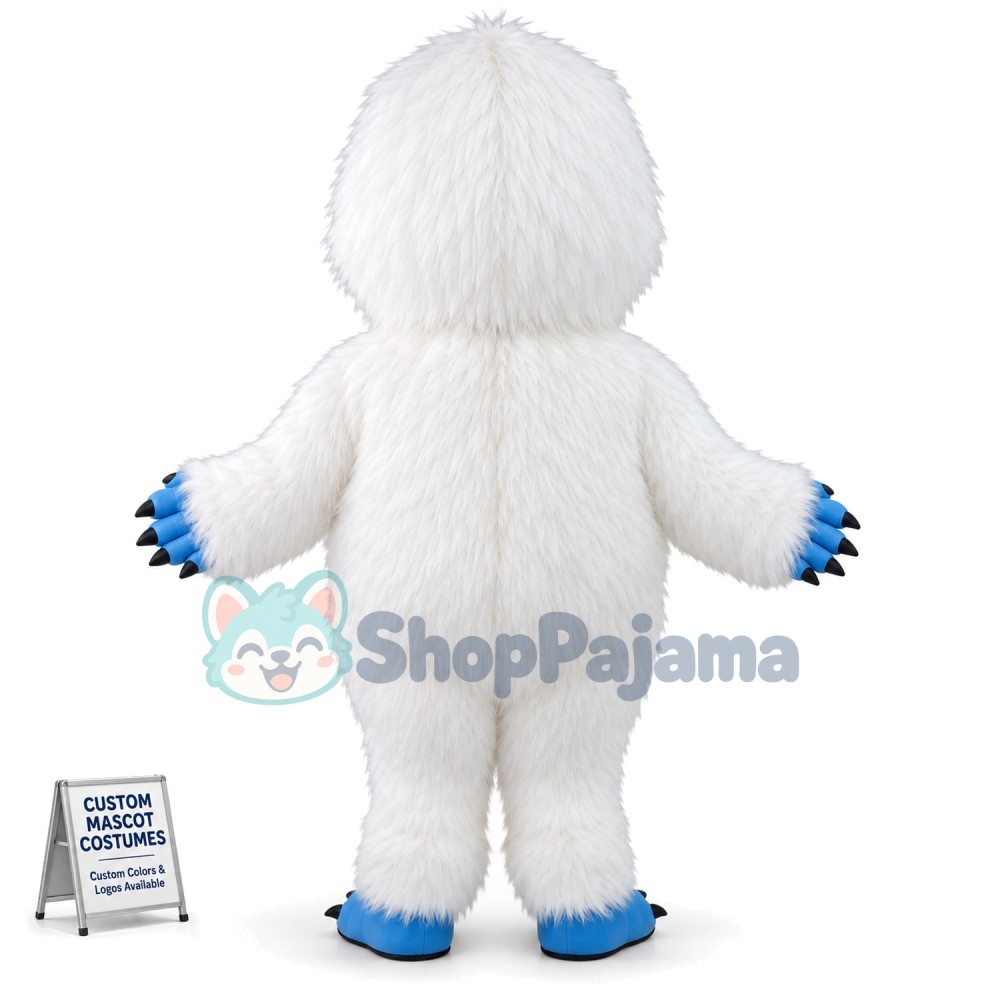 Yeti Costume Adult Yeti Snowman Mascot Monster Mascot Costume 