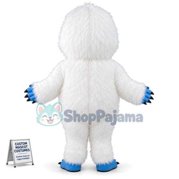 Yeti Costume Adult Yeti Snowman Mascot Monster Mascot Costume 