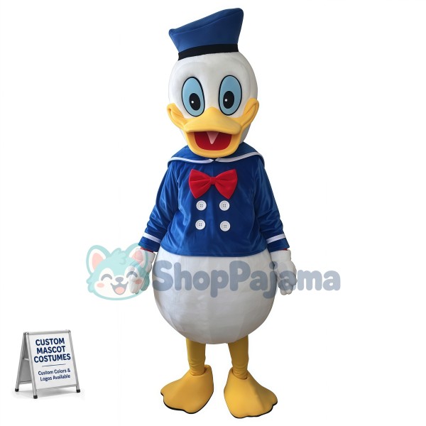 Mr.Donald Duck and Mrs. Daisy Duck Mascot Costume Prop Fancy Dress Adult Size