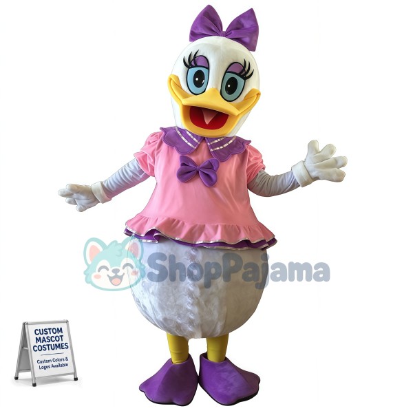 Mr.Donald Duck and Mrs. Daisy Duck Mascot Costume Prop Fancy Dress Adult Size