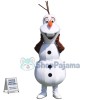Smiling Olaf Mascot Costume Halloween Mascot Costume