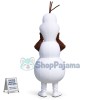 Smiling Olaf Mascot Costume Halloween Mascot Costume