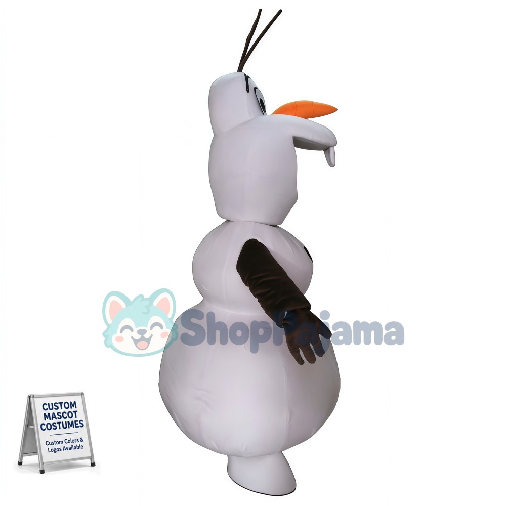 New Smiling Olaf Mascot Costume Halloween Mascot Costume