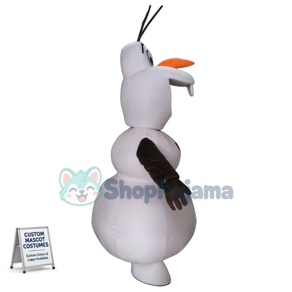 New Smiling Olaf Mascot Costume Halloween Mascot Costume